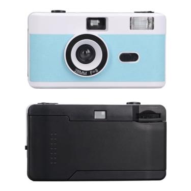 Imagem de Generic Câmera retrô de 35 Mm, Bateria 28mm F/8 Lente Lente ABS de Vidro óptico de 1,2m de 1,2 Mm de Câmera de Filme Flash de 35 para Outdoor (Azul e branco)