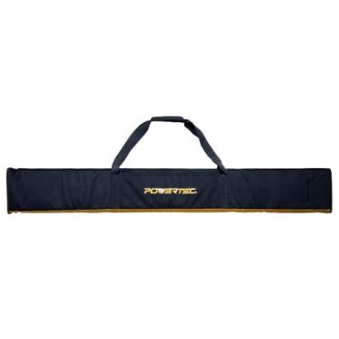 Imagem de POWERTEC 71411 Bolsa de trilho de serra de trilho de 152 cm para Festool, Makita e DEWALT, com enchimento de dupla face para colocação segura do trilho