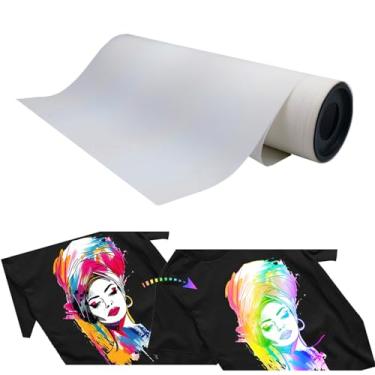 Imagem de CALCA Película de transferência DTF Specialty - 11,8 pol x 16,4 pés/30 cm x 5 m rolo de filme DTF colorido refletivo, peeling frio