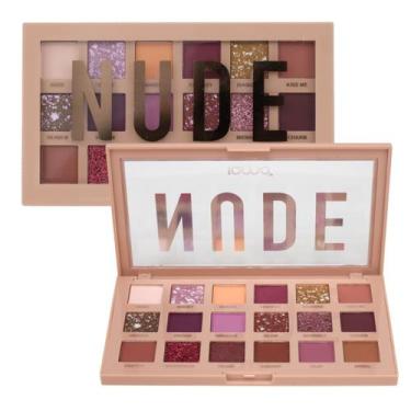 Imagem de Paleta de Sombra Maquiagem 18 Cores Nude Brilho Multi Color