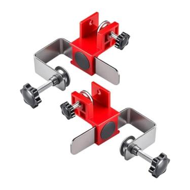 Imagem de Whtkoph 2 Grampos de Instalação Frontal de Gaveta, Grampo de Fixação de Gaveta, Gabarito de Marcenaria de Metal Resistente, Hardware para