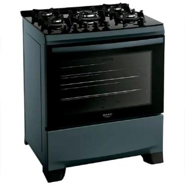 Imagem de Fogão Dako Supreme 5 Bocas Automático Mesa de Vidro Forno 100L Bivolt,