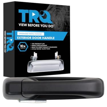 Imagem de TRQ Maçaneta de porta externa traseira esquerda Primed Black Drivers Side compatível com Dodge Ram 1500 2010 Ram 2500 Ram 2500 Ram 3500 2011-2018 Ram 1500 2019-2021 1500 Classic 2011-2021 2500 3500