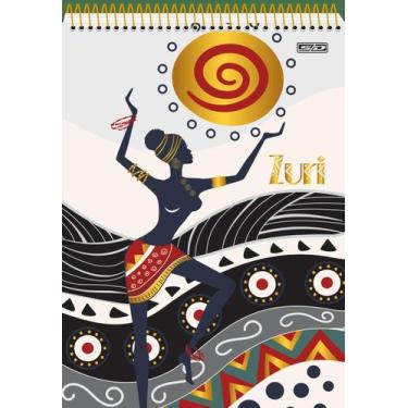 Imagem de Bloco de anotações São Domingos 1/4 zuri espiral 80 folhas