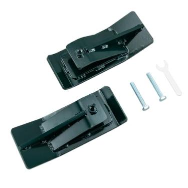 Imagem de Korelox Protetor de balde de trator, 2 peças, protetor de borda de esqui, protetor de grama, acessório de balde de aço resistente para remoção de folhas de neve, cascalho espalhado (verde)