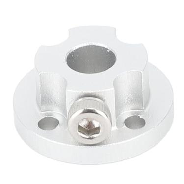 Imagem de Acoplamento do eixo do flange Alumínio de alumínio Rigidez do flange rígido Copling Motor Guide Eixo Conector para 14148 48 mm Omni Wheel Diy RC Modelo Motor Prata de 6 mm