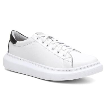 Imagem de Tênis Casual Masculino Couro Solado Plataforma