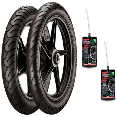 Imagem de PAR PNEU MOTO 140/70-17 + 110/70-17 ST500 VIPAL USO SEM CAMARA Dafra Next 250 CB 250F Fazer 250 Twister CB 300R MT03