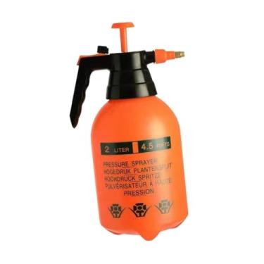 Imagem de Generic Pulverizador de bomba manual com bico de latão ajustável, profissional, leve, garrafa de spray de água de pressão para flores, ervas daninhas, Laranja 2l
