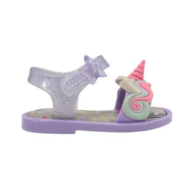 Imagem de Sandália Mini Melissa Mar Sandal Uni Baby Lilás/Lilás Glitter
