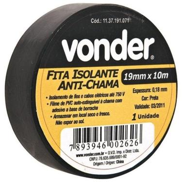 Imagem de Fita Isolante Anti-chama 19mm x 10m 11.37.191.071 Vonder
