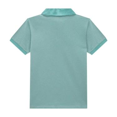 Imagem de CAMISA POLO PIQUET INFANTIL COM ELASTANO VERDE LUC.BOO-Masculino