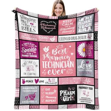 Imagem de Jnufoju Presentes de Natal para técnicos de farmácia, presente da semana da farmácia, presentes de dia e graduação/aniversário para técnicos de farmácia 152 x 127 cm