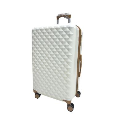 Imagem de Mala Média 23Kg Expansível Branca Diamond Ultra Leve Abs