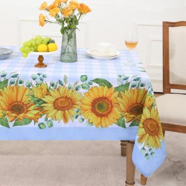 Imagem de Toalha de mesa Romanstile Summer Sunflower Buffalo Plaid 152x305cm
