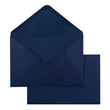 Imagem de Envelope ponatia A4, pacote com 50, cintilante, azul marinho, 16x11 cm