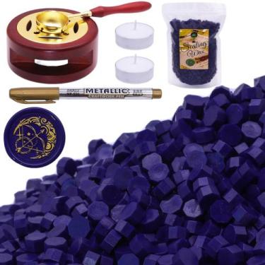Imagem de Kit de vedação de cera SWANGSA, 1450 unidades, conjunto de miçangas az