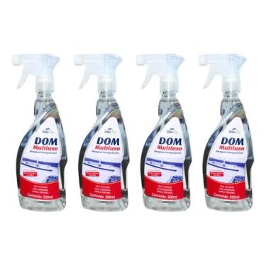 Imagem de Kit 4 Multiuso Detergente Desengordurante DomLine 500ml - Super Dom