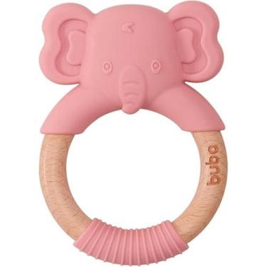 Imagem de Mordedor elefante em silicione rosa - buba 15652