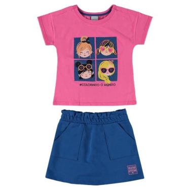 Imagem de Conjunto Menina Blusa e Saia 10 ao 18 Malwee Ref. 097274-Feminino