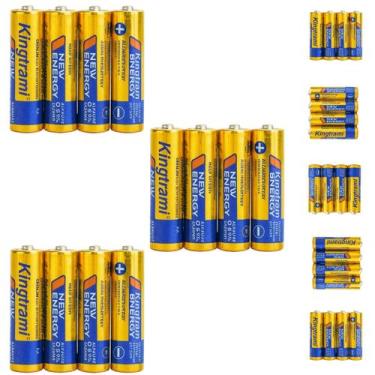 Imagem de Pacote com 12 Pilhas Comuns AA 1.5V Alta Durabilidade e Desempenho Fir