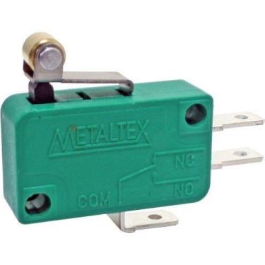 Imagem de Micro Chave Ns0-050d Com Haste Curta E Rolete 10a Metaltex