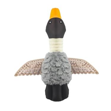 Imagem de Baoblaze Brinquedo para cães com guinchos Geese, suprimentos para animais de estimação, fofos com guinchos, enriquecimento, mastigação, brincadeira, Cinza
