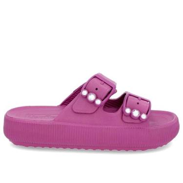 Imagem de Chinelo Usaflex Plataforma Poof Eva Fivela Ref Al4401 Roxo 34
