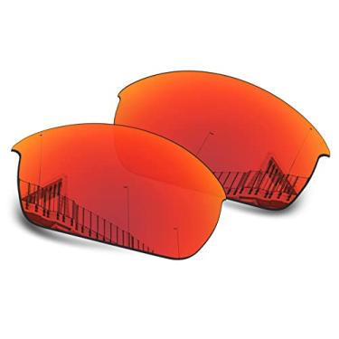 Imagem de Well-aimed Lentes de reposição polarizadas de 1,5 mm para óculos de sol Oakley Flak Jacket OO9008, antiarranhões, resistente a impactos, proteção UV, irídio vermelho