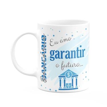 Imagem de JPS INFO, Caneca de Profissões - Sou Bancário - 325ml - Branca