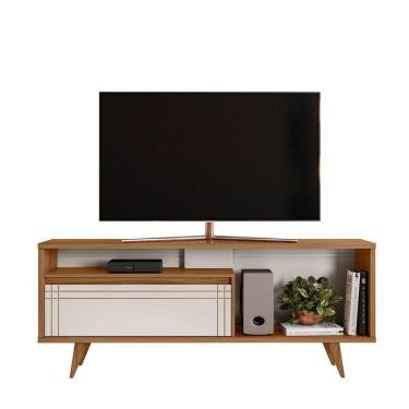 Imagem de Rack Bancada Nt 1315 Freijó Com Off White - Notável