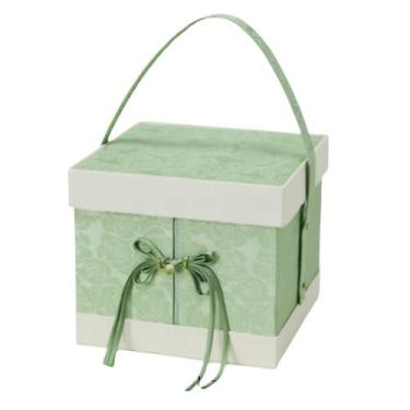 Imagem de Caixa de lembrancinhas de casamento elegante em material sintético com