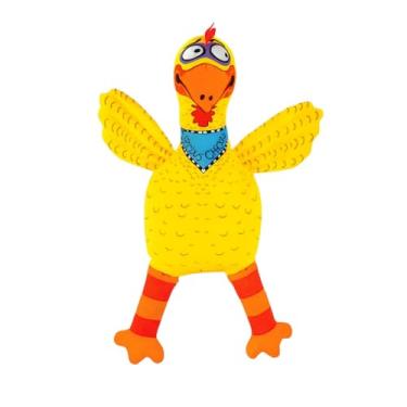 Imagem de Brinquedo Galinha de Pelúcia com Apito para Cães