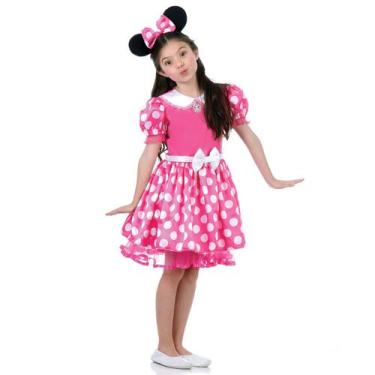 Imagem de Fantasia Minnie Rosa Infantil - Disney, Unica, G