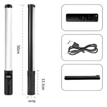 Imagem de Bastão Led Recarregável Com Iluminação Bivolt Usb - Relet, Bivolt