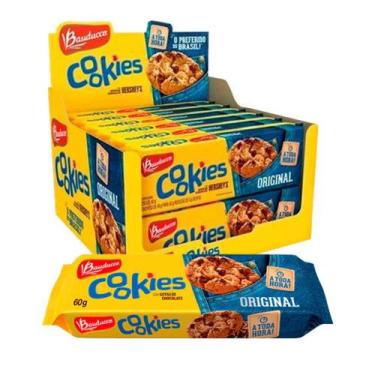 Imagem de Biscoito Bolacha Bauducco Cookie Gotas Chocolate 12 pacs 60g