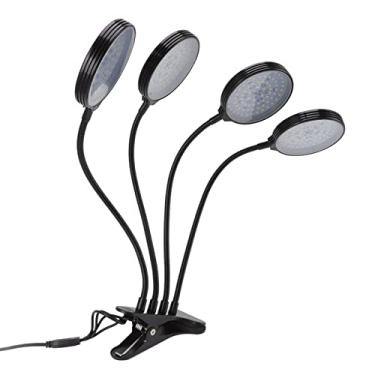 Imagem de Hyuduo Lâmpada LED de Cultivo de Plantas de 60 W para Plantas de Interior, 5 Modos Reguláveis ​​com Braços Ajustáveis ​​de 360 ​​graus Lâmpada de Cultivo Alimentada por USB para Mudas Hidropônicas