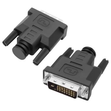 Imagem de MEIRIYFA Emulador de placa gráfica DVI DDC EDID fictício sem cabeça, plugue fictício DVI DDC EDID Emulador de exibição fantasma até 1920 x 1080 @ 60 Hz (pacote com 2, preto)