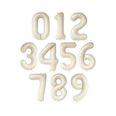 Imagem de Balões De Aniversário De Folha De 40 Polegadas 0-9 Balões De Número Co