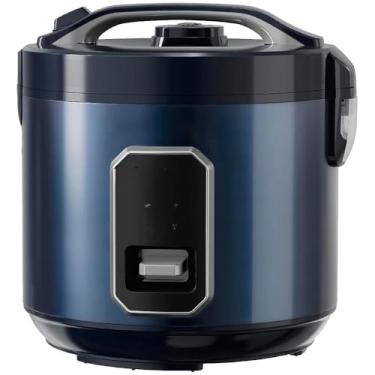 Imagem de Panela de Arroz Elétrica 2,2L 15 Xícaras 700W, Multicooker com 8 Funções, Cozimento Rápido e Automático, Antiaderente e Design Azul Marinho, Ideal para Famílias e Refeições Completas