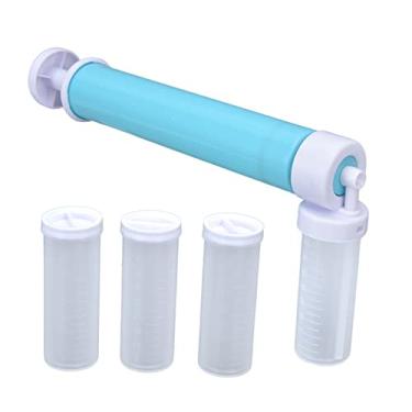 Imagem de Pissente Pulverizador Manual de Corante para Bolos Com Pote Transparente para Decorar Em Várias Cores, Ideal para Bolos, Cupcakes e Chocolates, DIY e Confeitaria (Azul)