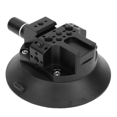 Imagem de Cryfokt Suporte de Ventosa para Câmera de 4,6 Polegadas Compatibilidade Profissional de Alto Desempenho Ideal para Filmagens Esportivas Sucção Forte Furos Roscados de 1/4 pol.
