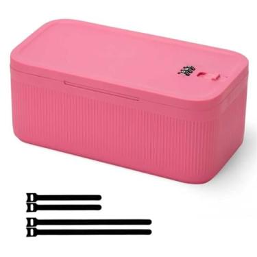 Imagem de Caixa de cadeado SAFEMedicine, pequena caixa com código, para armazenamento seguro de medicamentos, lanches, eletrônicos, dinheiro, arquivos de escritório e itens essenciais de viagem e muito mais