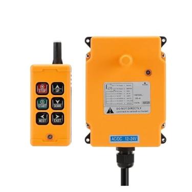 Imagem de Controle remoto de guindaste HS-6 com 6 botões, controle remoto industrial (1T 1R, AC DC12-24V)