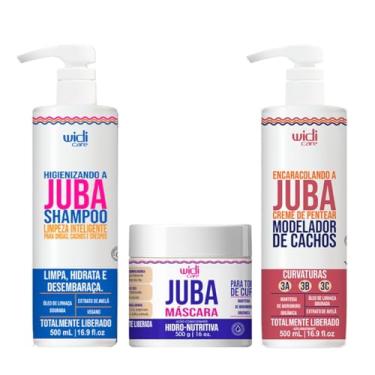 Imagem de Kit Widi Care Juba - Shampoo + Máscara Hidro Nutritiva + Creme de Pentear Encaracolando 500g