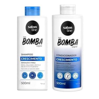 Imagem de Kit Shampoo 500ml + Condicionador 500ml / Auxilia no Crescimento + Combate à queda