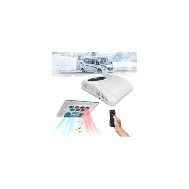 Imagem de Treeligo Ar-condicionado de Teto para Motorhome de 24V 9000 BTU, Kit de Ar-condicionado CC de 24 Volts Ultra-silencioso, Ideal para Motorhomes, Caminhões, Campistas, Reboques e Caravanas