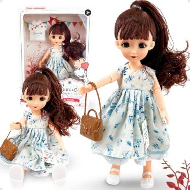 Imagem de Boneca Birthday Gift Articulada Com Vestido Flor Do Campo