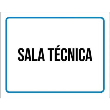 Imagem de Kit 3 Placas Ambiente Sinalização Setor Sala Técnica