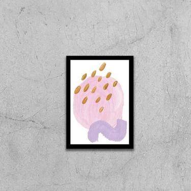 Imagem de Quadro Abstrato Candie I 45X34Cm - Com Vidro Moldura Preta